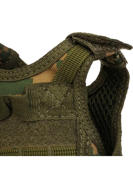 Açık Yelek Tasarım Flessenhouder Drinkfles Kılıfı Naylon Molle Bidonhouder - Woodland Digital Camo (Yurt Dışından)
