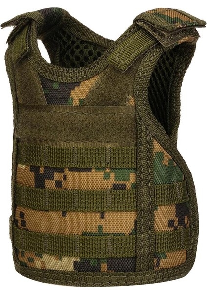 Açık Yelek Tasarım Flessenhouder Drinkfles Kılıfı Naylon Molle Bidonhouder - Woodland Digital Camo (Yurt Dışından)