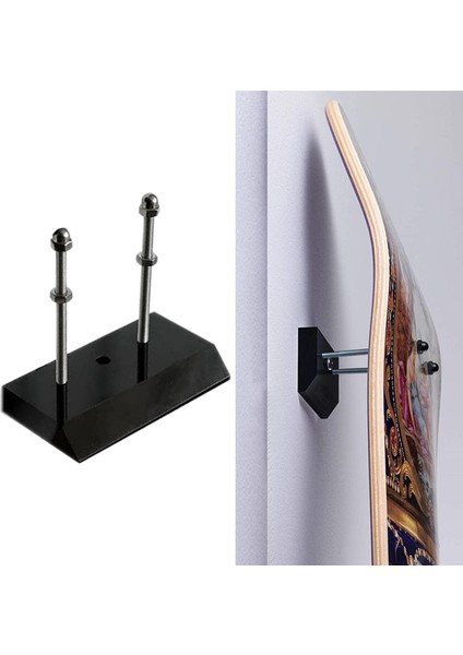 Kaykay Duvar Asılı Kanca Longboard Decks Vitrin Paten Boards Siyah (Yurt Dışından) fırsatları