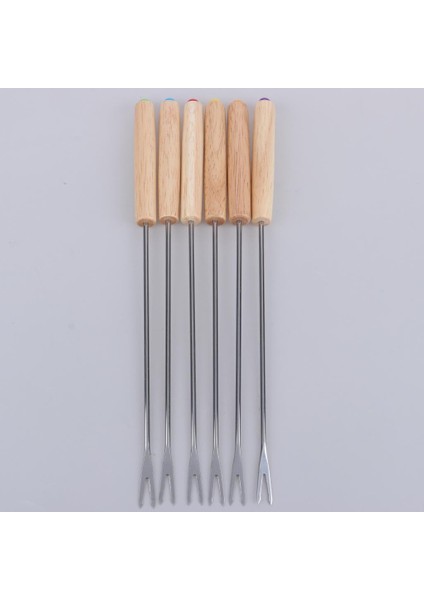 6 Adet Paslanmaz Çelik Barbekü Şiş Kavurma Sticks Iğne Meşe Forks Bonfires (Yurt Dışından) fiyatları