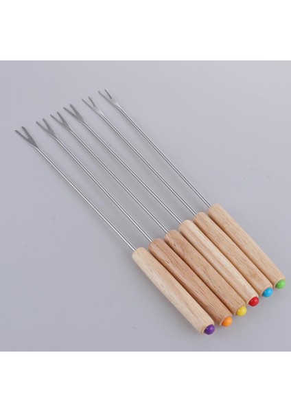 6 Adet Paslanmaz Çelik Barbekü Şiş Kavurma Sticks Iğne Meşe Forks Bonfires (Yurt Dışından) modelleri