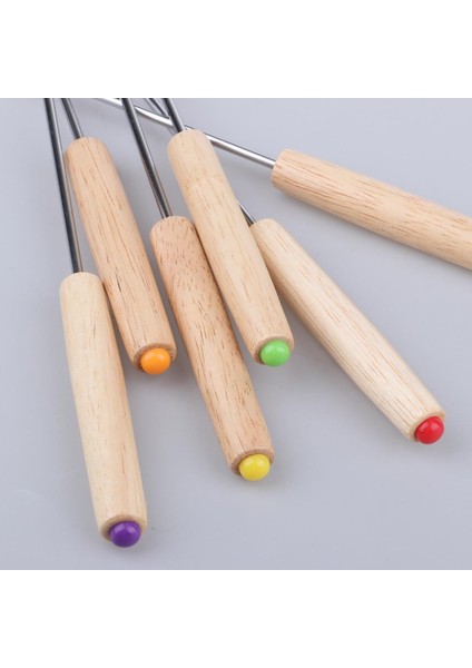 6 Adet Paslanmaz Çelik Barbekü Şiş Kavurma Sticks Iğne Meşe Forks Bonfires (Yurt Dışından) fırsatları