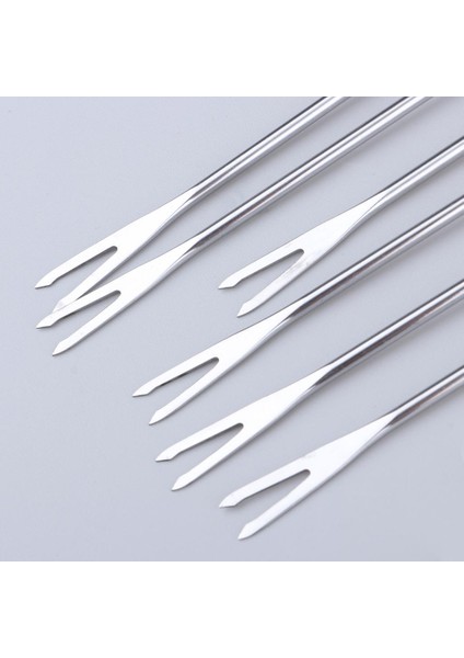6 Adet Paslanmaz Çelik Barbekü Şiş Kavurma Sticks Iğne Meşe Forks Bonfires (Yurt Dışından) indirimleri