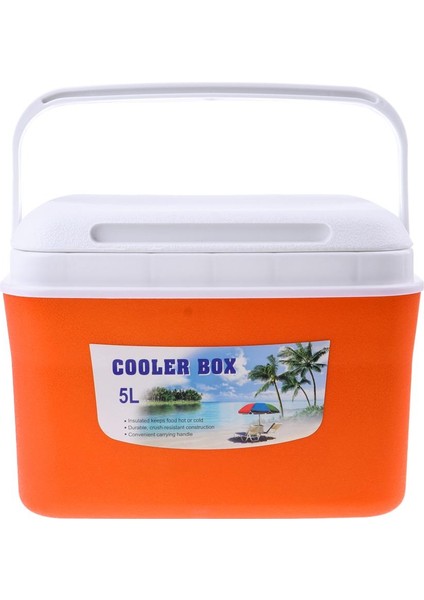 5l Kamp Açık Piknik Bbq Içecek Meyve Gıda Soğutucu Kutusu Araba Buz Kutusu Turuncu 5l Turuncu (Yurt Dışından) fiyatları