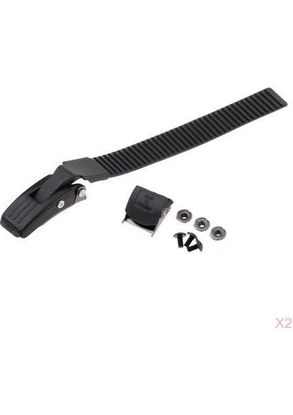 2 Takım Yedek Satır Içi Paten Toka Kayışı W / Montaj Vidası ve Somun 8.7 "x 0.8" (Yurt Dışından)