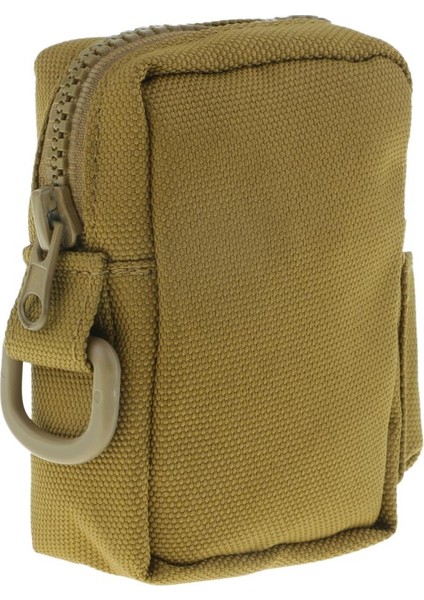 Küçük Açık Kamp Kullanımı Molle Kemer Paketi Çanta Yardımcı Gadget Kılıfı Çanta, Tan (Yurt Dışından)