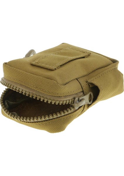 Küçük Açık Kamp Kullanımı Molle Kemer Paketi Çanta Yardımcı Gadget Kılıfı Çanta, Tan (Yurt Dışından)