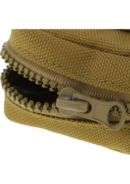 Küçük Açık Kamp Kullanımı Molle Kemer Paketi Çanta Yardımcı Gadget Kılıfı Çanta, Tan (Yurt Dışından)