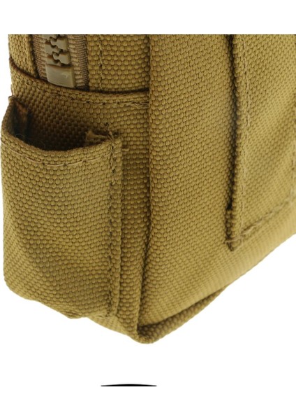 Küçük Açık Kamp Kullanımı Molle Kemer Paketi Çanta Yardımcı Gadget Kılıfı Çanta, Tan (Yurt Dışından)