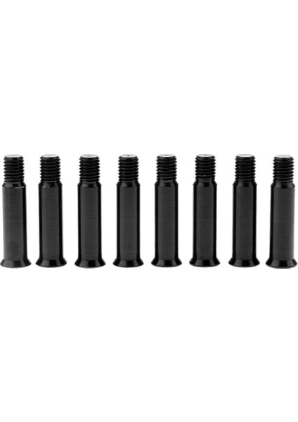 8 Adet Inline Paten ve Tekerlekli Paten Tekerlek, Aks Vidaları Cıvatalar / Rulman Sivri Siyah 3 mm (Yurt Dışından)