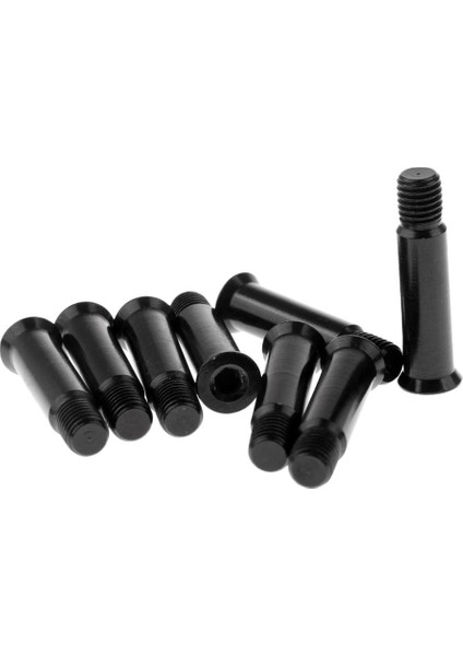 8 Adet Inline Paten ve Tekerlekli Paten Tekerlek, Aks Vidaları Cıvatalar / Rulman Sivri Siyah 3 mm (Yurt Dışından)