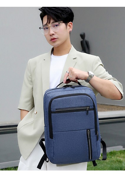 Sırt Çantası Erkek Büyük Kapasiteli Iş Seyahat Çantası Bilgisayar Sırt Çantası Moda Trendi Oxford Kumaş Kolej Öğrenci Çantası fırsatları