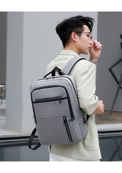 Sırt Çantası Erkek Büyük Kapasiteli Iş Seyahat Çantası Bilgisayar Sırt Çantası Moda Trendi Oxford Kumaş Kolej Öğrenci Çantası modelleri