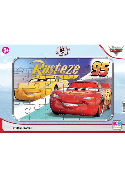 Cars 24 Parça Frame Puzzle