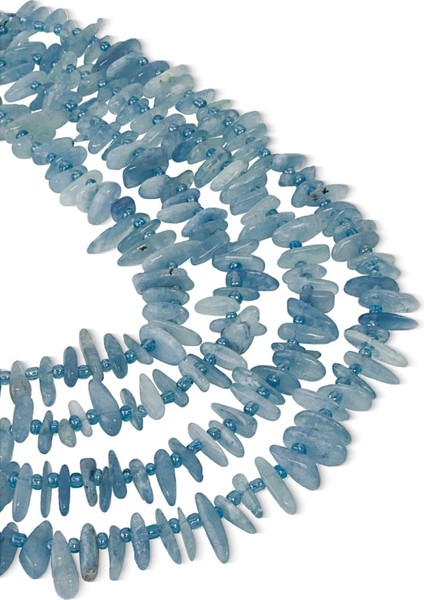 Diş Akuamarin Taşı Dizi