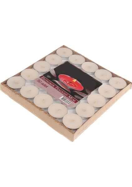 50 Adet Ekonomik Tealight Mum-Buhurdanlık Mumu fiyatları