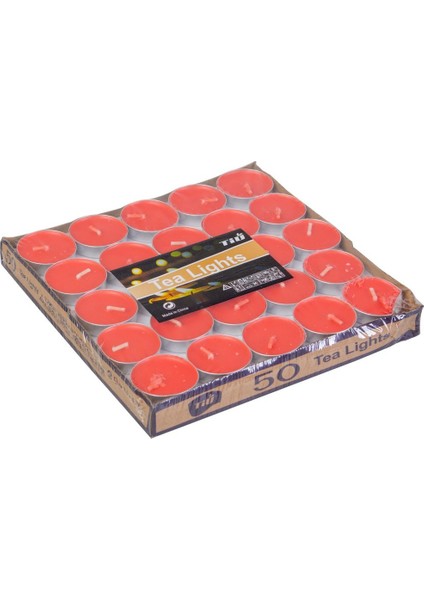 Mum Kırmızı Aydınlatma Sürpriz Sevgili 50 Adet Para Mum