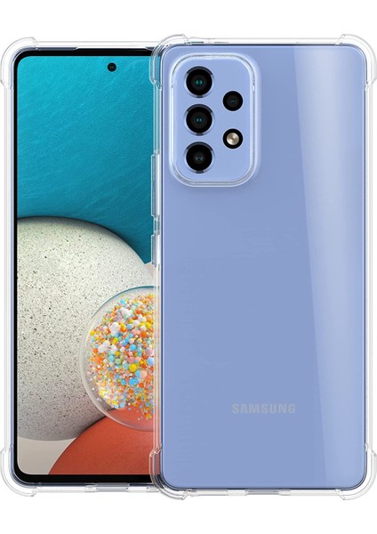 Samsung Galaxy M52S Kılıf Airbag Nitro Köşe Korumalı Şeffaf Kılıf Kapak