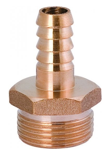 Sarı Pirinç Ağır Hortum Rakoru 1/8" x 8mm
