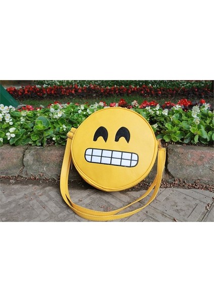 Emoji Çanta Zorlama Gülen Yüz Ifadeli