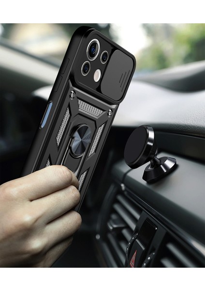 Xiaomi Mi 11 Lite Kılıf Lens Sürgülü Yüzüklü Tank Silikon Pars fiyatları