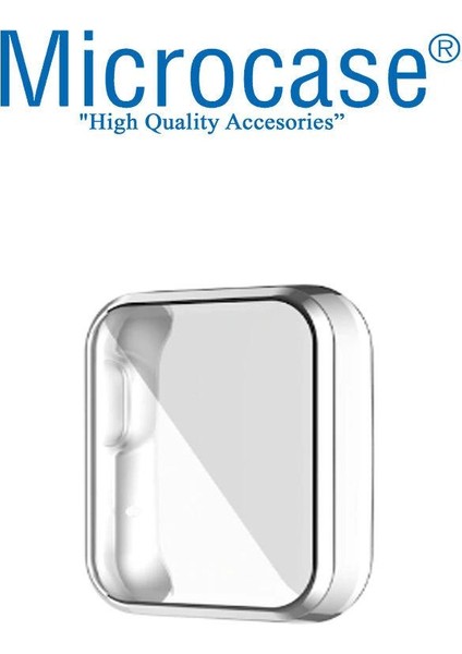 Xiaomi Redmi Watch 2 Lite Gl Önü Kapalı Tasarım Yumuşak Silikon Kılıf - Gümüş fiyatları