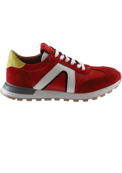 Kırmızı Multi Deri Erkek Spor Ayakkabı
