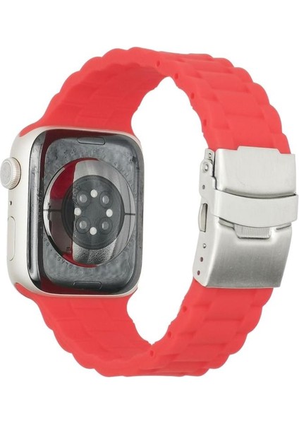 Apple Watch Uyumlu 4 5 6 7 41MM 40MM 38MM Silikon Bracelet Loop Kordon