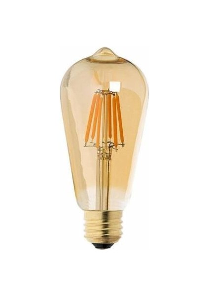 Rustik Ampul Amber 4W E27 Duy ST64 Edıson Bulb