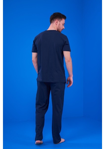 23325 Erkek Patlı Şortlu Pijama Takım 3'lü
