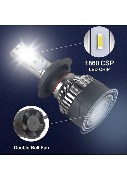 H7 Cree (Csp) LED Xenon Takımı