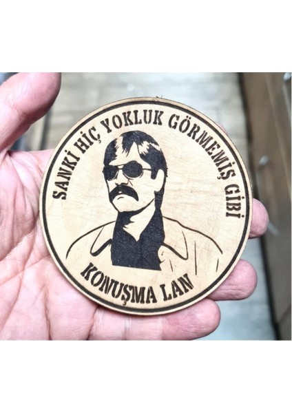 Babayiğit Sanki Hiç Yokluk Görmemiş Gibi Konuşma Lan Deri Peç - Arma - Askeri Patch