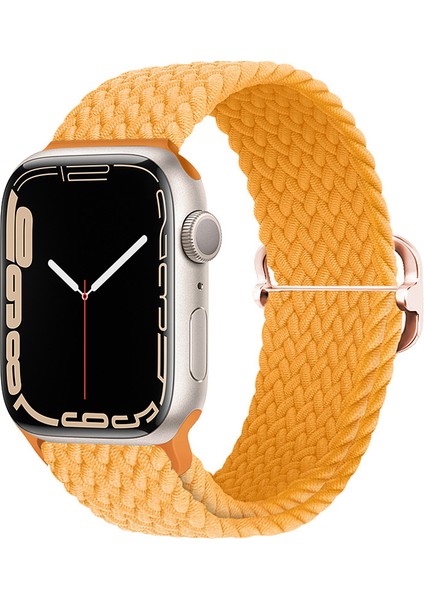 Apple Watch Uyumlu 3 4 5 6 7 45MM 44MM 42MM Braided Loop Örgü Kordon