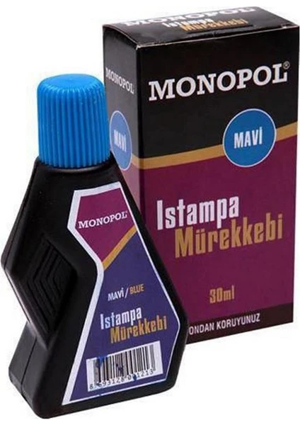 Mavi Istampa Mürekkebi 30 cc Monopol Mavi Istanpa Mürekkebi 30 ml 1 Adet