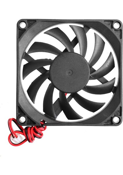 Dc 12V Fan 80X80MM 8X8CM Sessiz 2 Pin Fırçasız Soğutucu Kuluçka