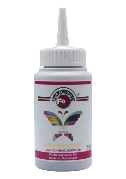 Pembe Sıvı Gıda Boyası 150 ml