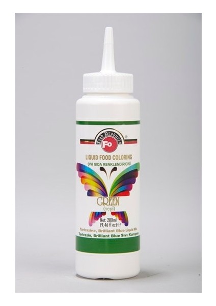 Yeşil Sıvı Gıda Boyası 280 ml