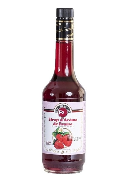Çilek Aromalı Kokteyl Şurubu 700 ml Fo