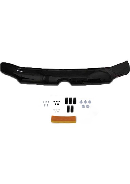 Mercedes Sprinter 2000 - 2006 Ön Kaput Koruyucu Rüzgarlığı Piano Black 3.2 mm Kalın Plastik fırsatları