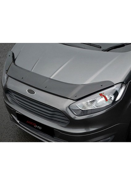 Courier 2014 - 2020 Ön Kaput Koruyucu Rüzgarlığı Piano Black 3.2 mm Kalın Plastik