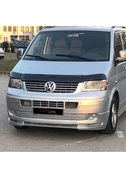 Vw Transporter T5 2009 - 2014 Ön Kaput Koruyucu Rüzgarlığı Piano Black 3.2 mm Kalın Plastik fiyatları