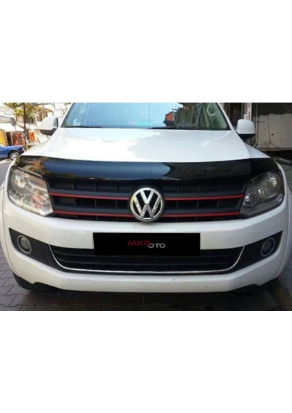 Vw Amarok 2010 - 2020 Ön Kaput Koruyucu Rüzgarlığı Piano Black 3.2 mm Kalın Plastik modelleri