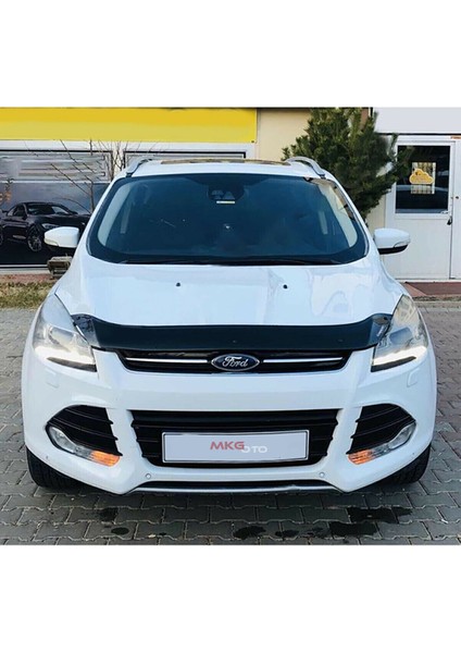 Kuga 2012 - 2016 Ön Kaput Koruyucu Rüzgarlığı Piano Black 3.2 mm Kalın Plastik