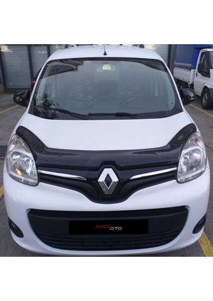 Renault Kangoo 2014 ve Üzeri Ön Kaput Koruyucu Rüzgarlığı Piano Black 3.2 mm Kalın Plastik