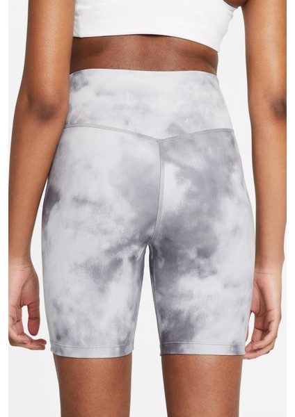 Dri-Fit One Icon Clash Biker Tight Gri Kısa Tayt Şort