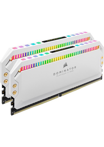 Corsaır 16GB (2x 8gb) Ddr 4000MHZ CL19 Dual Kıt Pc Ram Domınator Platınum Rgb CMT16GX4M2K4000C19W Beyaz