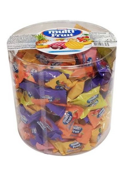 Multi Fruit Meyve Soslu Bonbon Şeker 800 gr
