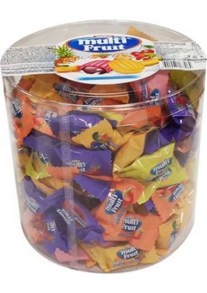 Multi Fruit Meyve Soslu Bonbon Şeker 800 gr modelleri