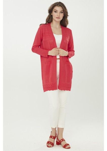 Kadın Triko Iğne Işi Uzun Hırka N.çiçeği fırsatları