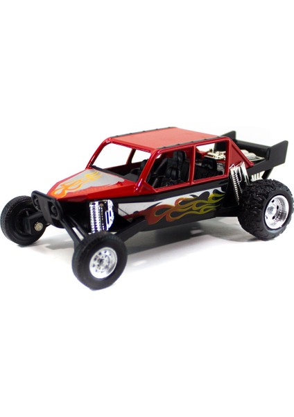 Metal Çöl Panteri Çek Bırak Kırmızı 12 cm